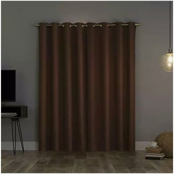 Sun Zero Nordic Theater Grade  100% Blackout  Curtain Single Panel 52x63in Terra - Picture 2 of 8